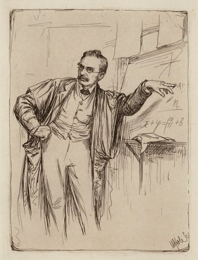 George Chrystal, professeur de mathématiques (gravure) - William Brassey (after) Hole