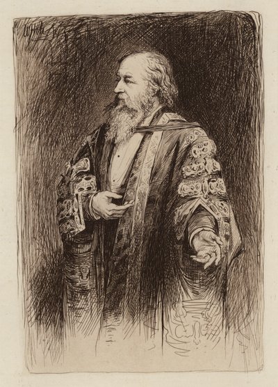 Sir Alexander Grant, Vice-Chancelier et Principal (gravure) - William Brassey (after) Hole