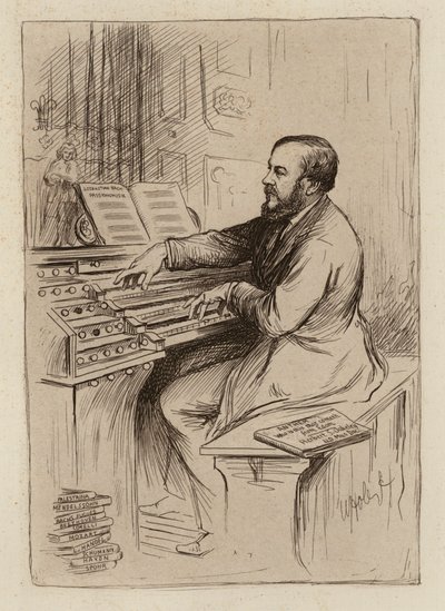 Sir Herbert Oakeley, professeur de musique - William Brassey (after) Hole