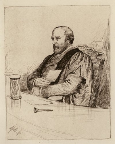 Thomas Grainger Stewart, professeur de pratique de la médecine (gravure) - William Brassey (after) Hole