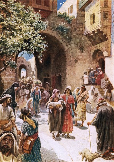 Absalom vole les cœurs du peuple - William Brassey Hole