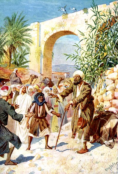 Jésus guérit un mendiant aveugle - William Brassey Hole