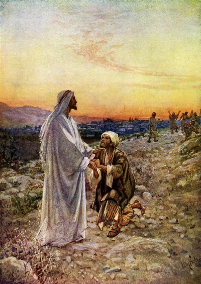 Jésus guérit des lépreux en Samarie - William Brassey Hole