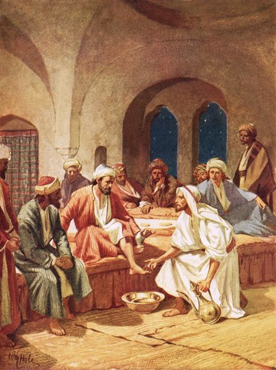 Jésus lavant les pieds de ses disciples - William Brassey Hole