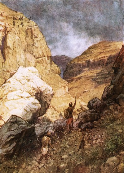 Jonathan défiant les avant-postes des Philistins - William Brassey Hole