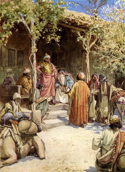 Le traité de Josué avec les hommes de Gabaon - Bible - William Brassey Hole