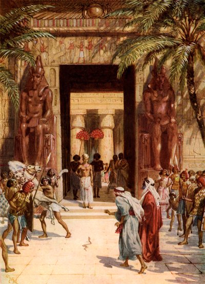 Moïse et Aaron devant Pharaon - Bible - William Brassey Hole