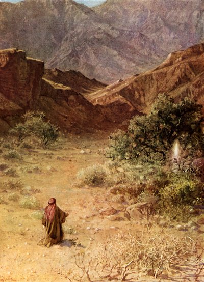 Moïse et le buisson ardent - Bible - William Brassey Hole