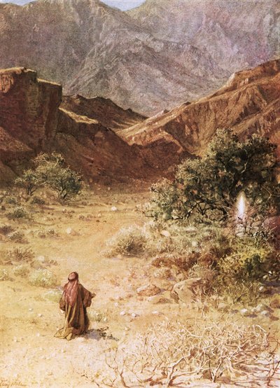 Moïse et le buisson ardent - William Brassey Hole