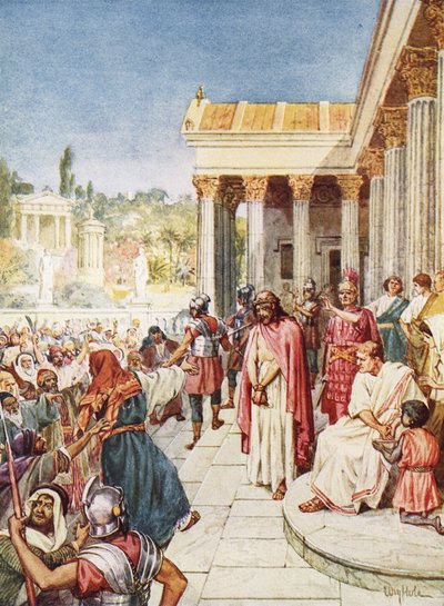 Pilate livrant Jésus pour être crucifié - William Brassey Hole
