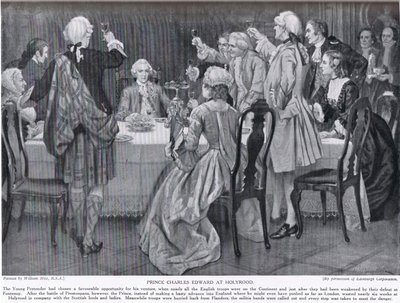 Prince Charles Edward à Holyrood, illustration de 