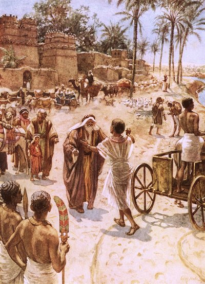 La rencontre de Jacob et Joseph en Égypte - William Brassey Hole