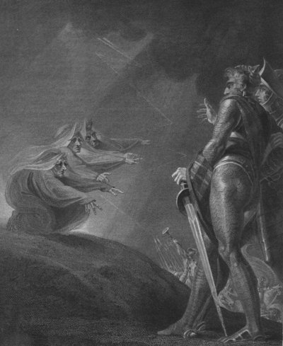 Les sorcières apparaissent à Macbeth et Banquo, vers 1820 - William Bromley
