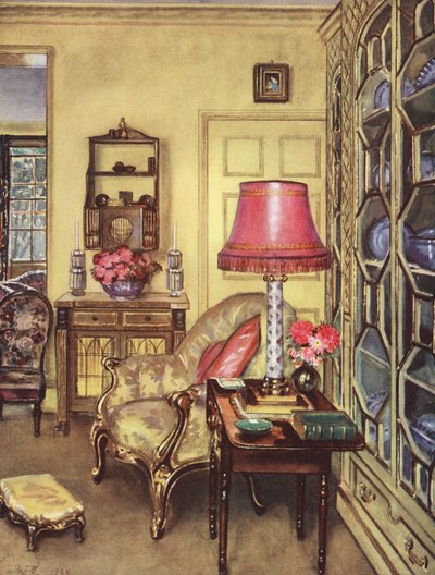 Décoration intérieure : Un petit salon jaune - William Bruce Ellis Ranken
