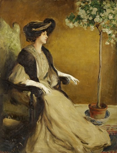 Portrait de Mrs Patrick Campbell - William Bruce Ellis Ranken