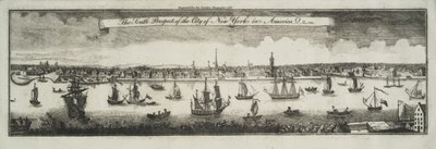 La vue sud de la ville de New York, en Amérique du Nord, 1761 - William Burgis