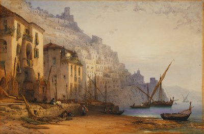Amalfi depuis le rivage - Un matin d