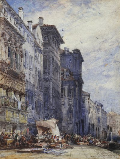 La Place du Marché, Cobourg - William Callow