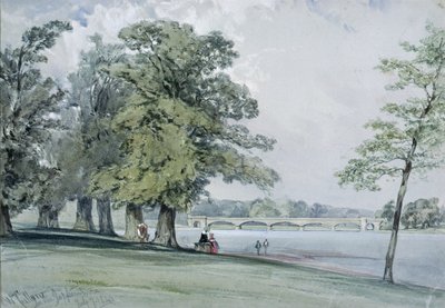 Vue sur la Serpentine, Hyde Park - William Callow