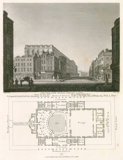 Le théâtre royal, Drury Lane, Londres, construit par feu Henry Holland - William Capon