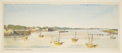 Rivière Taptie, Surat depuis le fort (bateaux) - William Carpenter