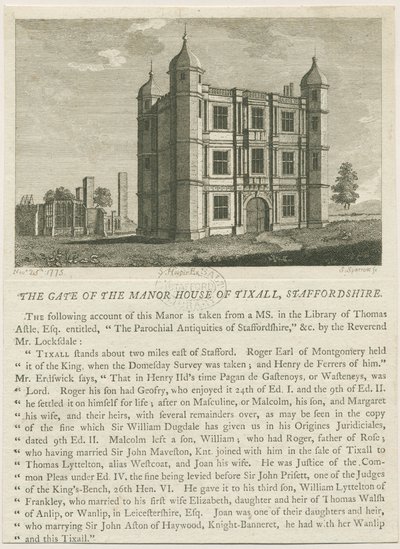 Tixall Hall - Porterie - William Carter