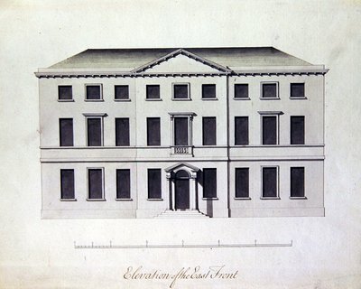 Conception pour Enville Hall dans le Staffordshire, c.1770 - William Chambers
