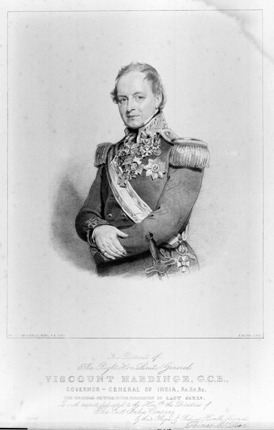 Le très honorable lieutenant-général vicomte Hardinge, GCB, gouverneur général de l