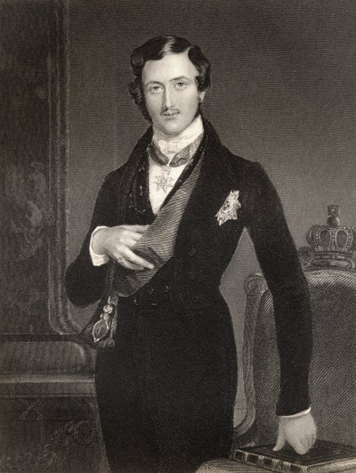 Albert Prince Consort de Grande-Bretagne, gravé par W. Holl, de 