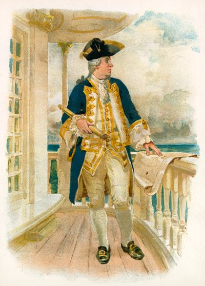 Amiral, XVIIIe siècle - William Christian Symons