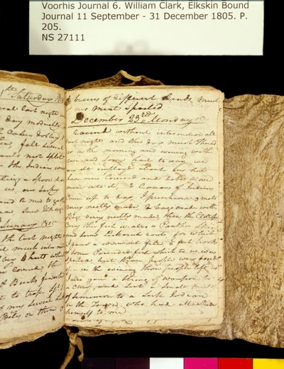 Collection de la famille Clark- Volume 6. Journal en peau d