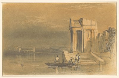 Ruines de temple au bord d