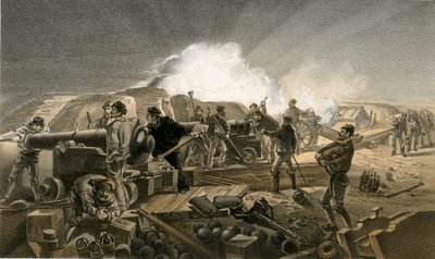 Une nuit chaude dans les batteries - William Crimea Simpson