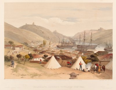Balaklava regardant vers la mer - William Crimea Simpson