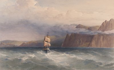 Cap Aiya. Vue vers le nord en direction de Balaklava - William Crimea Simpson