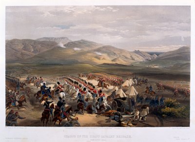 Charge de la brigade lourde à la bataille de Balaklava, 1854 - William Crimea Simpson