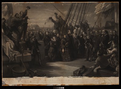 La visite de Sa Majesté la reine Victoria au navire arctique Resolute, 16 décembre 1856 - William 
