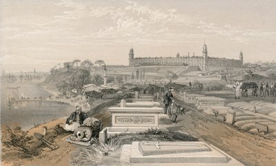 Hôpital et cimetière à Scutari - William Crimea Simpson