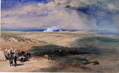 Quartiers de Lord Raglan avant Sébastopol, novembre 1854 - William Crimea Simpson