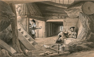 Mine dans le Bastion du Mat - William Crimea Simpson