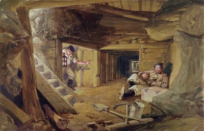 Mine dans le bastion du Mat, Sébastopol, Crimée - William Crimea Simpson