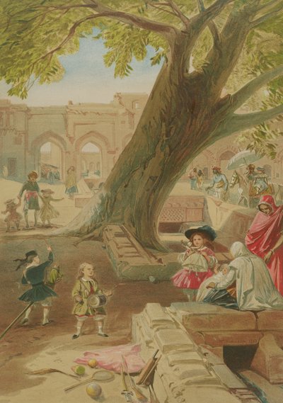 Arbre Peepul dans le palais de Delhi, 1863 - William Crimea Simpson