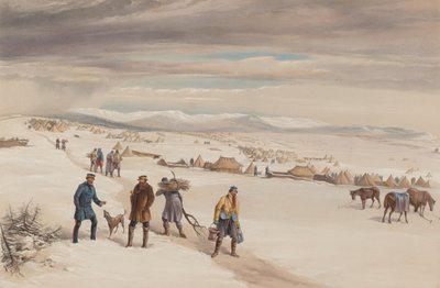 Le camp de la deuxième division, vue vers l
