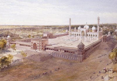 La mosquée Jami, Delhi, 1864 - William Crimea Simpson