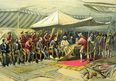 La visite de retour du vice-roi au maharajah de Cachemire, 1863 - William Crimea Simpson