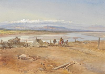 La rivière Chenab, Pendjab, 1865 - William Crimea Simpson
