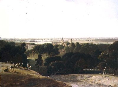 Vue de Londres depuis Greenwich Park - William Daniell