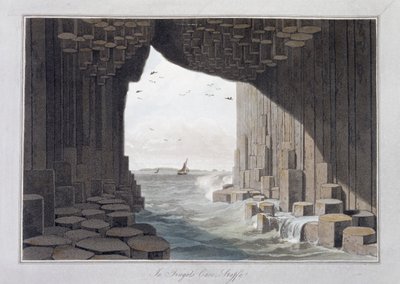 Dans la grotte de Fingal, Staffa, Écosse, 1829 - William Daniell