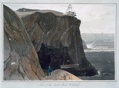 Partie du South Stack, Holyhead, Anglesey, Pays de Galles, 1829 - William Daniell