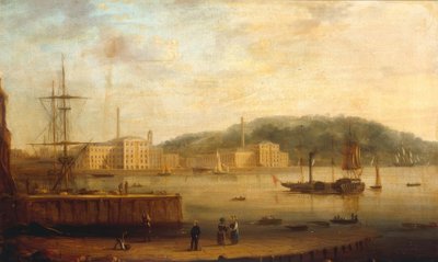 Port de Plymouth avec le Royal William Victualling Yard - William Daniell
